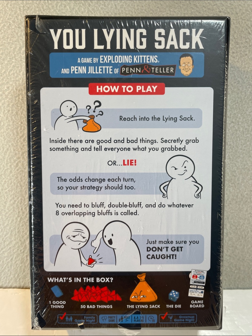 Penn & Teller You Lying Sack Game NEW! Sealed - Picture 2 of 5